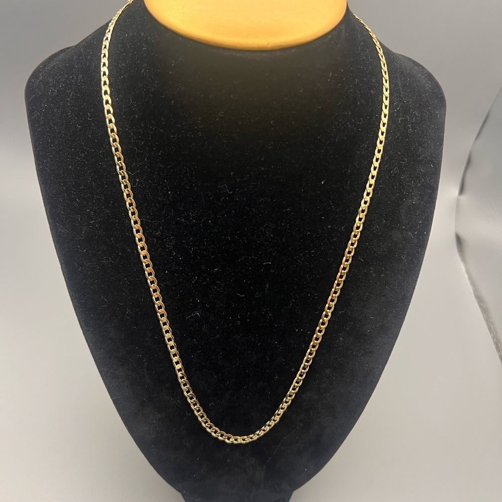 18k gold plated Cuban link chain - Picture 3 of 9